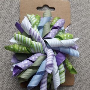Girls Gyboree Colors Inspired Handmade Spiral Hair Bow